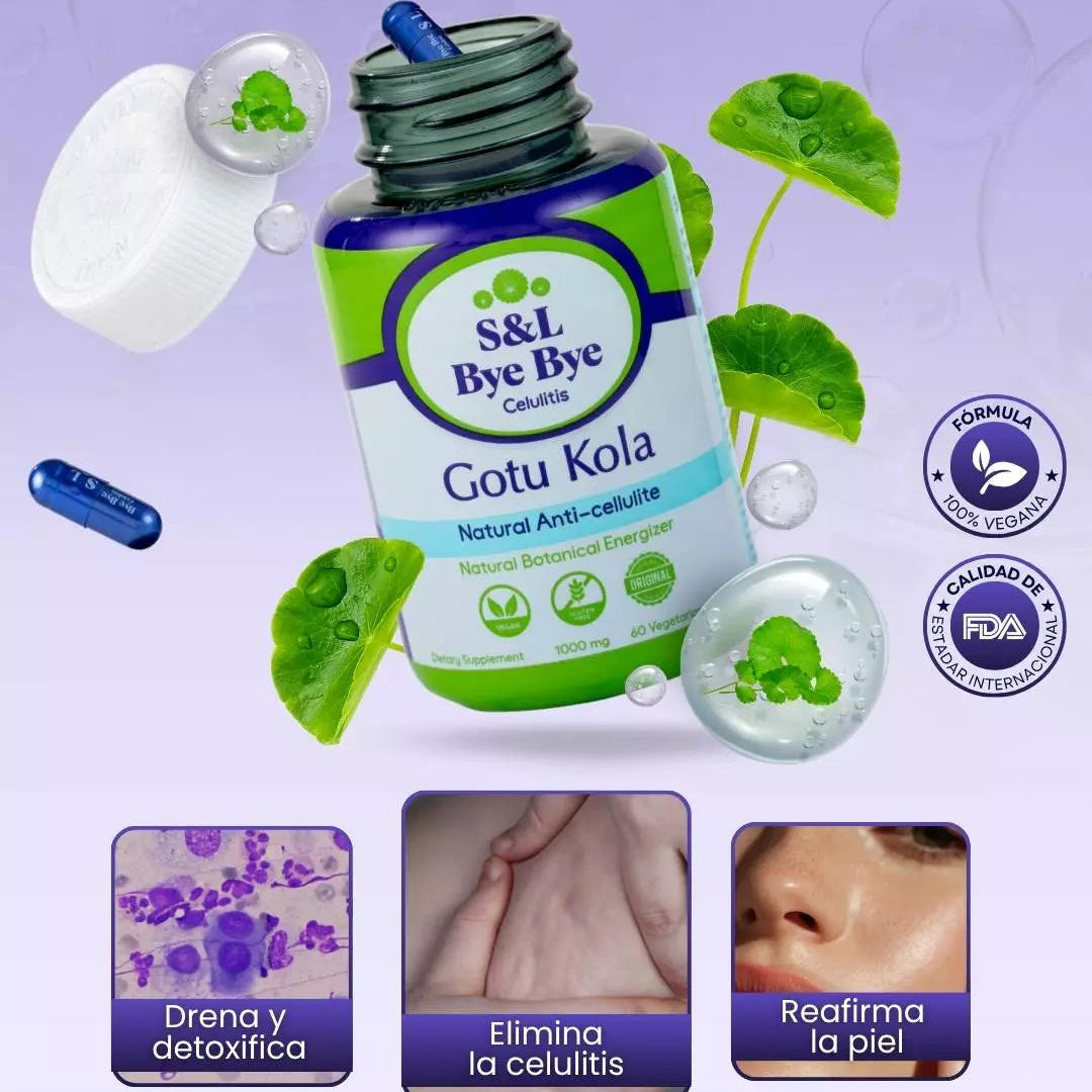Mejora la apariencia de la celulitis desde dentro   Fórmula con Gotu Kola que favorece la firmeza de la piel